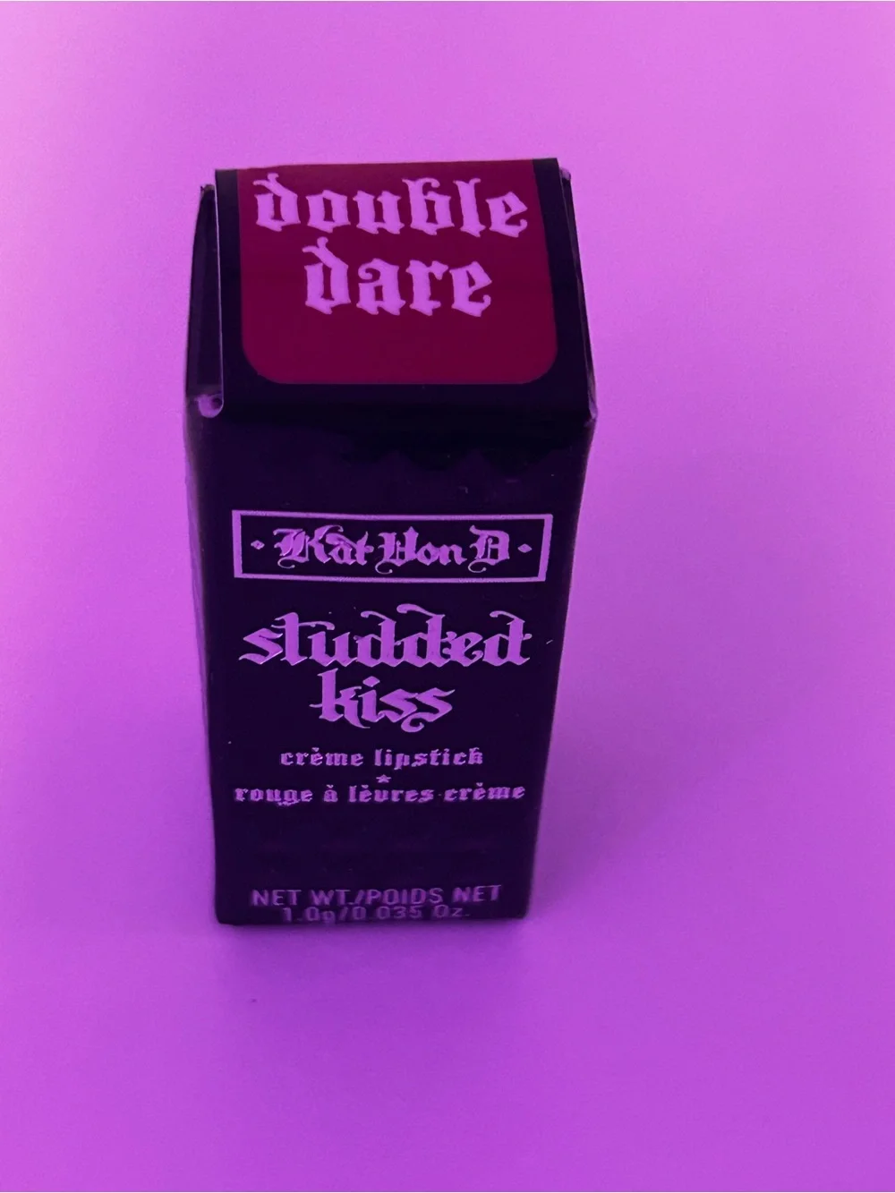 Kat Von D Studded Kiss Crème Lipstick - Double Dare (Pink-Red)